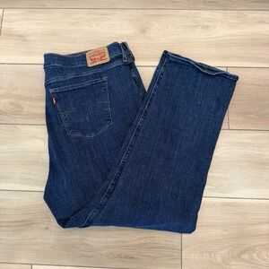 Levi's Women's Classic Straight Jeans - Size 18M - Dark Wash Denim